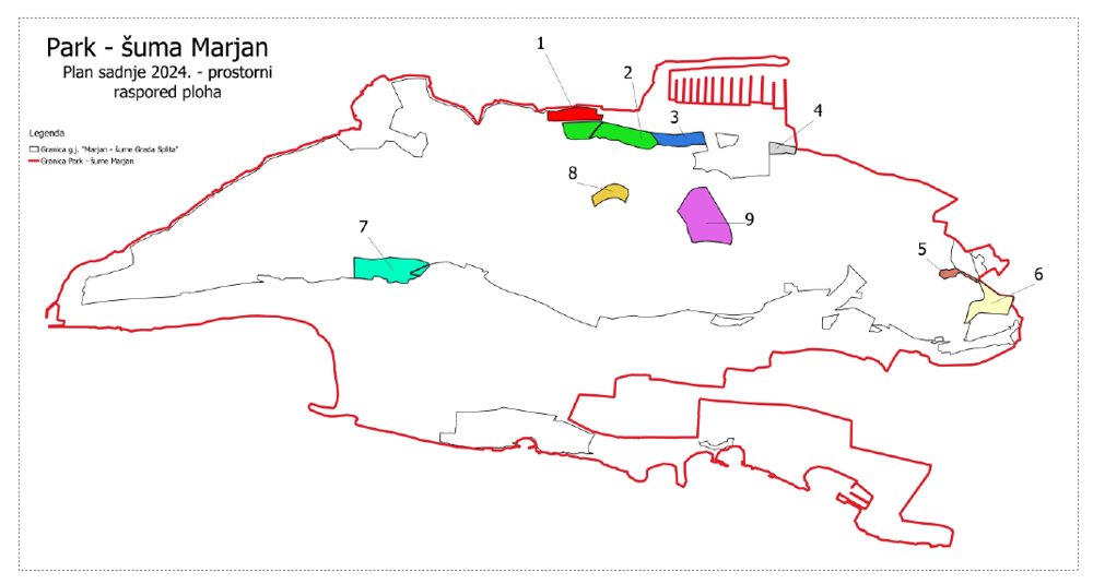 Započela nova sadnja za 2024. godinu u sklopu Programa gospodarenja Park šumom Marjan 

