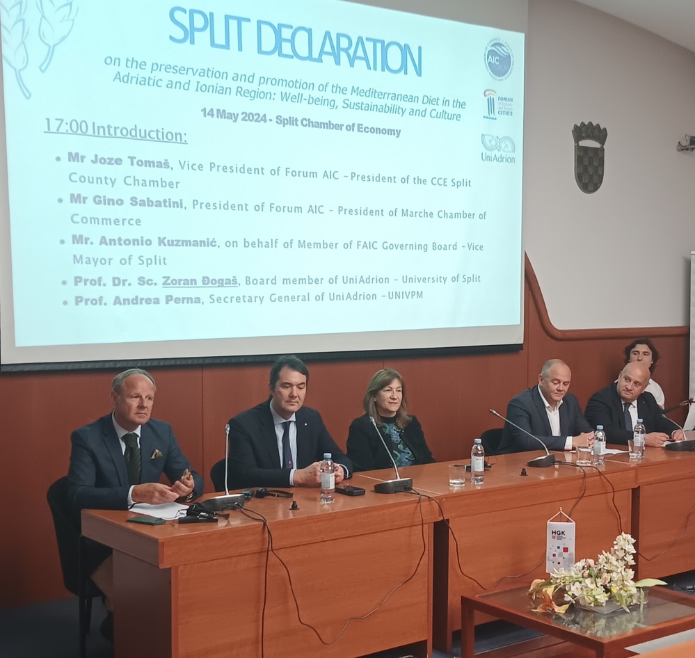 Predstavnici Foruma jadransko-jonske regije u Splitu potpisali Deklaraciju o mediteranskoj prehrani 